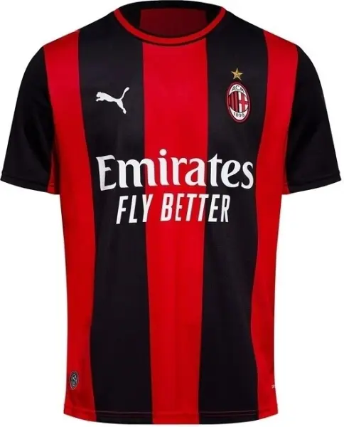 Футболка Милан (Milan) 2026-2027 домашняя красно-черная F0647