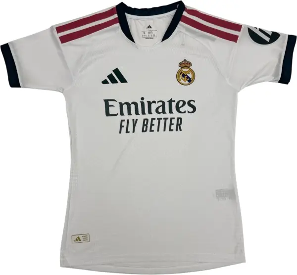 Футболка Реал Мадрид (Real Madrid) 2026-2027 домашня біло-темно-зелено-червона F0651