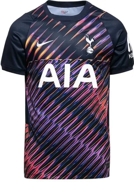 Футболка Тоттенхем (Tottenham) 2026-2027 виїзна темно-синьо-фіолетово-помаранчева F0652