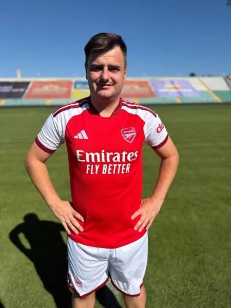 Футбольна форма Арсенал (Arsenal) 2026-2027 домашня червоно-біло-бордова F0653