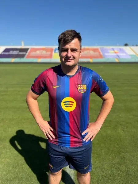 Футбольна форма Барселона (Barcelona) 2026-2027 домашня синьо-червона F0656