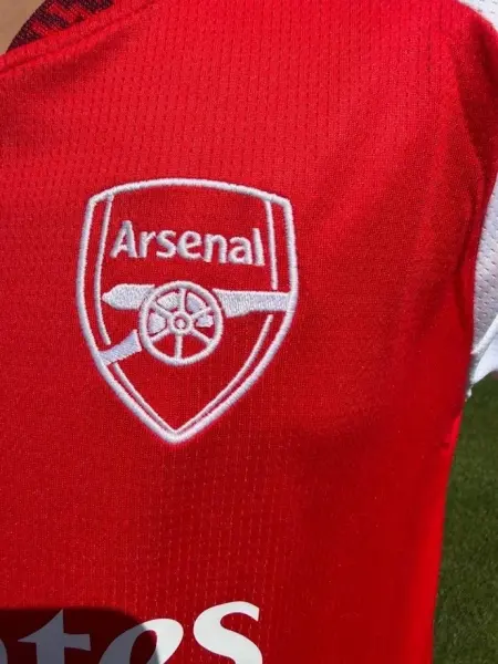 Футбольна форма дитяча Арсенал (Arsenal) 2026-2027 домашня червоно-біло-бордова F0635