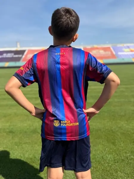Футбольная форма детская Барселона (Barcelona) 2026-2027 домашняя сине-красная F0637
