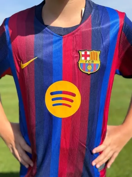 Футбольная форма детская Барселона (Barcelona) 2026-2027 домашняя сине-красная F0637