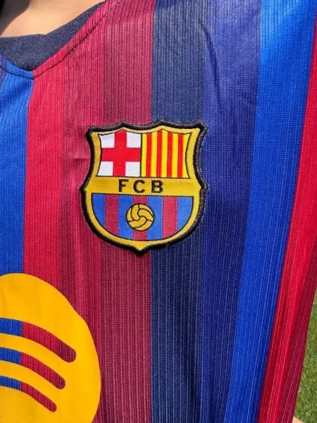 Футбольная форма детская Барселона (Barcelona) 2026-2027 домашняя сине-красная F0637