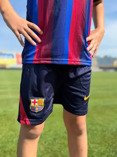 Футбольная форма детская Барселона (Barcelona) 2026-2027 домашняя сине-красная F0637