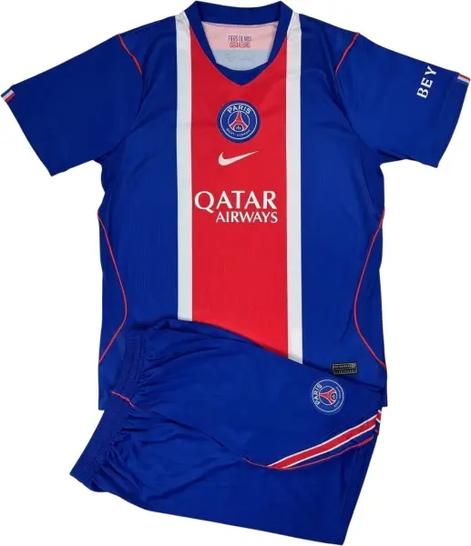 Футбольная форма ПСЖ (PSG) 2026-2027 домашняя сине-красно-белая F0660