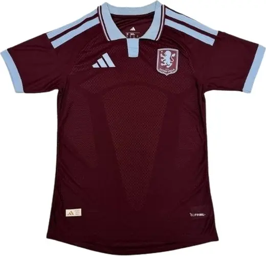 Футболка Астон Вілла (Aston Villa) 2026-2027 домашня бордово-біла F0664