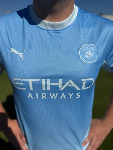 Футбольна форма Манчестер Сіті (Manchester City) 2026-2027 домашня блакитно-біла F0676