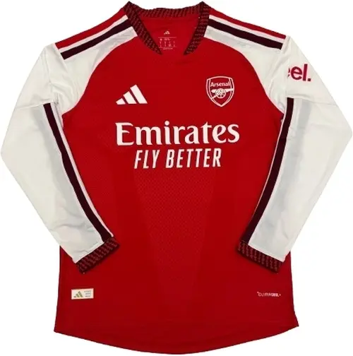 Футболка з довгим рукавом Арсенал (Arsenal) 2026-2027 домашня червоно-біла F0683