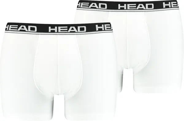 Трусы (боксерки) Head BASIC BOXER 2P бело-черные (2 штуки) 701202741-013