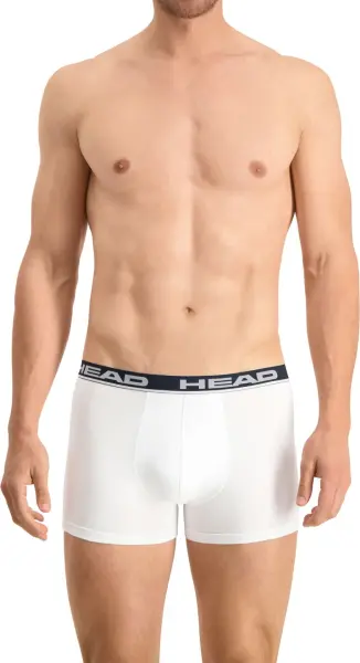Трусы (боксерки) Head BASIC BOXER 2P бело-черные (2 штуки) 701202741-013