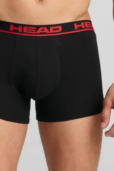 Трусы (боксерки) Head BASIC BOXER 2P красно-черные, черные (2 штуки) 701202741-020
