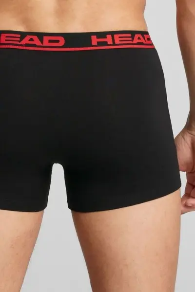 Трусы (боксерки) Head BASIC BOXER 2P красно-черные, черные (2 штуки) 701202741-020