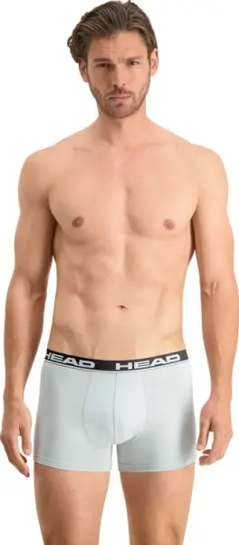 Трусы (боксерки) Head BASIC BOXER 2P светло-серо-черные, серо-черные (2 штуки) 701202741-012