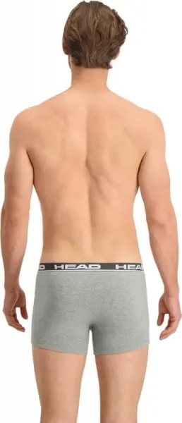 Трусы (боксерки) Head BASIC BOXER 2P светло-серо-черные, серо-черные (2 штуки) 701202741-012