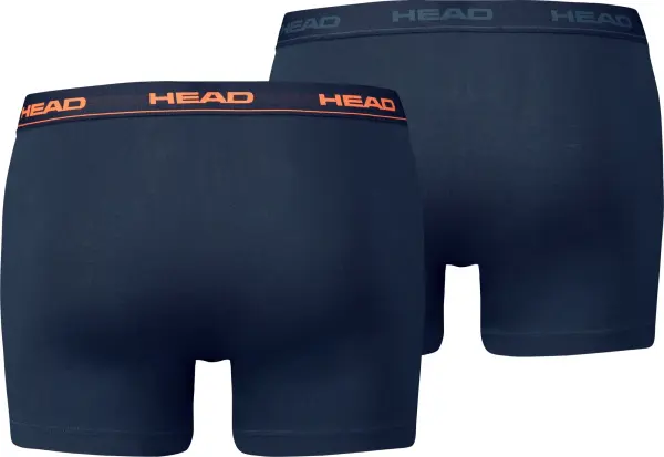 Труси (боксерки) Head BASIC BOXER 2P темно-сині, темно-синьо-помаранчеві (2 штуки) 841001001-493