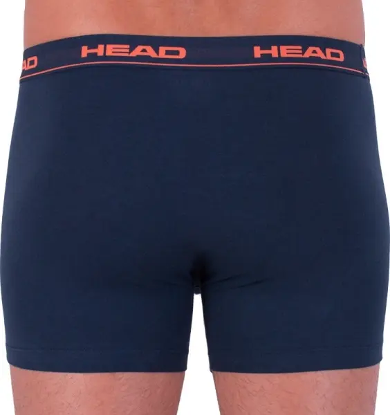 Труси (боксерки) Head BASIC BOXER 2P темно-сині, темно-синьо-помаранчеві (2 штуки) 841001001-493