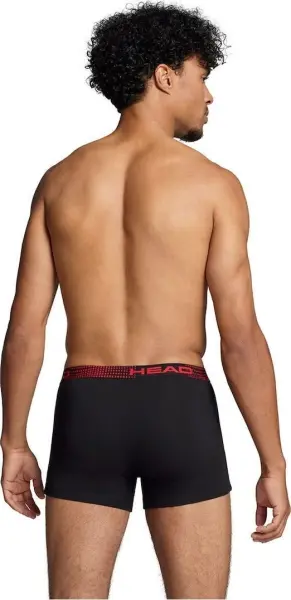 Трусы (боксерки) Head BASIC BOXER 2P черно-красные (2 штуки) 701221813-001