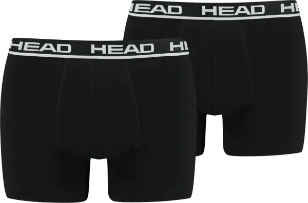 Трусы (боксерки) Head BASIC BOXER 2P черные (2 штуки) 701202741-005