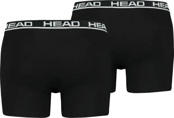 Трусы (боксерки) Head BASIC BOXER 2P черные (2 штуки) 701202741-005