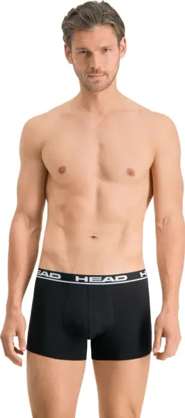 Трусы (боксерки) Head BASIC BOXER 2P черные (2 штуки) 701202741-005