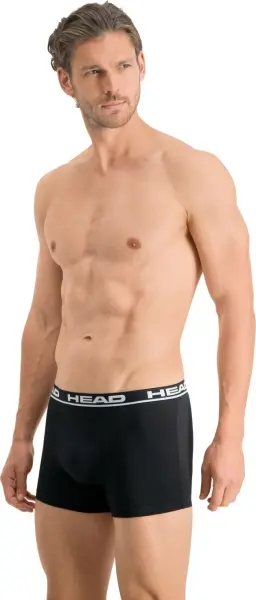 Трусы (боксерки) Head BASIC BOXER 2P черные (2 штуки) 701202741-005