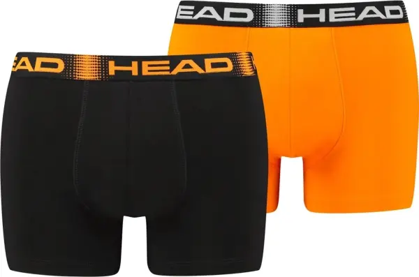 Трусы (боксерки) Head MEN SEASONAL BOXER 2P оранжево-черные (2 штуки) 701219886-001