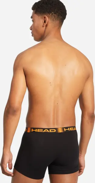 Трусы (боксерки) Head MEN SEASONAL BOXER 2P оранжево-черные (2 штуки) 701219886-001