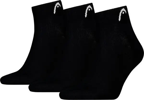 Шкарпетки Head ALL SPORTS TRAINING QUARTER 3P чорні (3 пари) 701229017-001