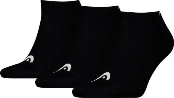 Шкарпетки Head ALL SPORTS TRAINING SNEAKER 3P чорні (3 пари) 701229018-001