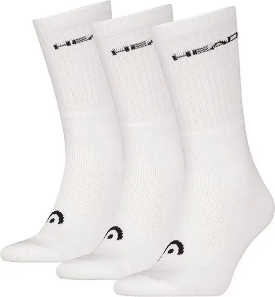 Шкарпетки Head ELEMENTS ALL SPORTS CREW 3P білі (3 пари) 701229008-002