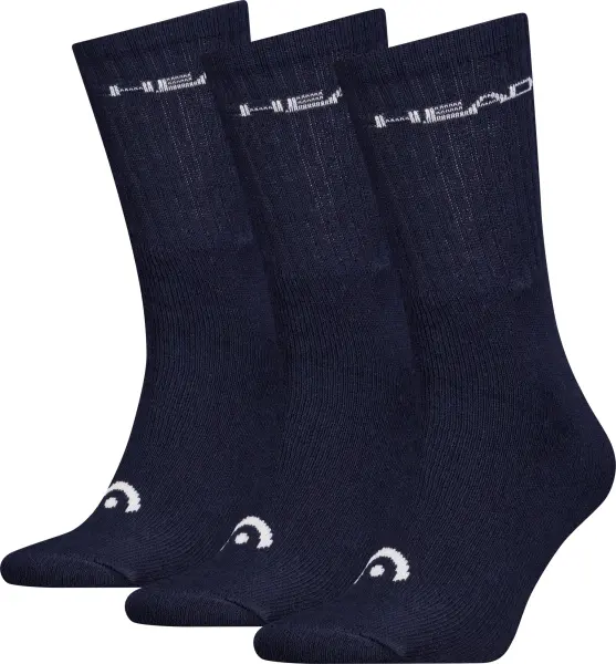 Шкарпетки Head ELEMENTS ALL SPORTS CREW 3P темно-сині (3 пари) 701229008-003