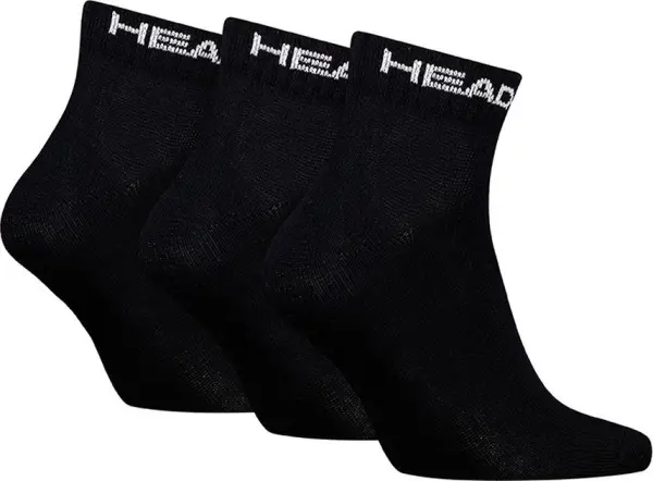 Шкарпетки Head ELEMENTS ALL SPORTS QUARTER 3P чорні (3 пари) 701229010-001