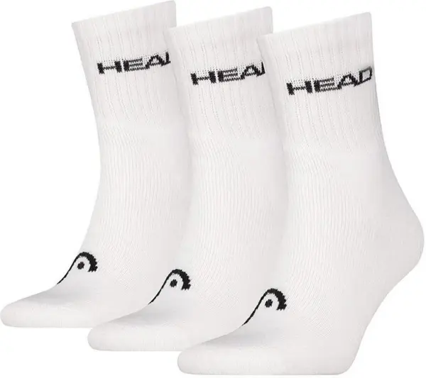 Шкарпетки Head ELEMENTS ALL SPORTS SHORT CREW 3P білі (3 пари) 701229009-002