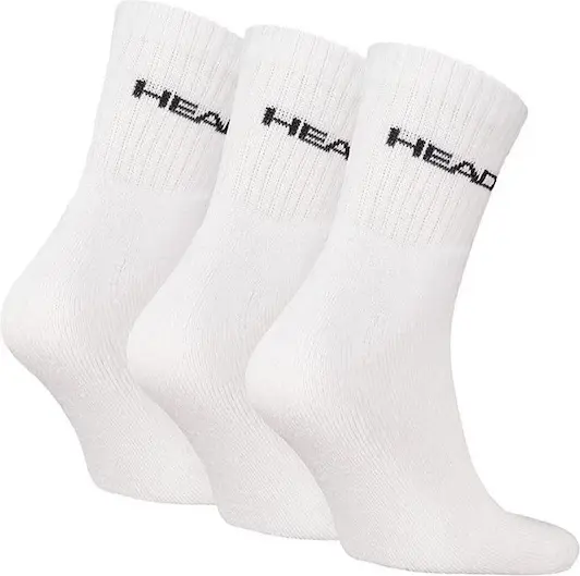 Шкарпетки Head ELEMENTS ALL SPORTS SHORT CREW 3P білі (3 пари) 701229009-002