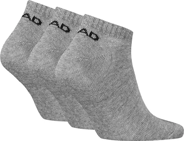 Носки Head ELEMENTS ALL SPORTS SNEAKER 3P серые (3 пары) 701229011-004