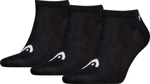 Носки Head ELEMENTS ALL SPORTS SNEAKER 3P черные (3 пары) 701229011-001