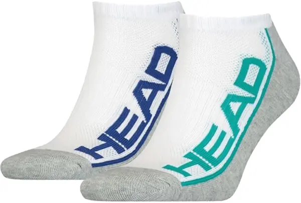 Носки Head PERFORMANCE SNEAKER 2P UNISEX бело-серые (2 пары) 791018001-003