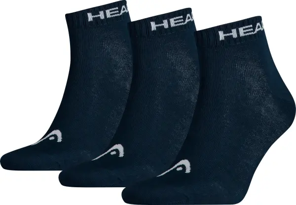 Носки Head QUARTER 3P UNISEX темно-синие (3 пары) 761011001-321