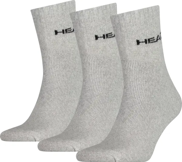 Носки Head SHORT CREW 3PPK UNISEX серые (3 пары) 771026001-400