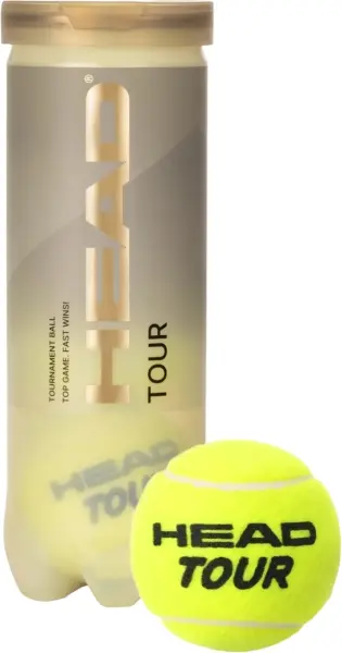 Набір м'ячів для тенісу Head TOUR 3 жовтий (3 штуки) 570-703