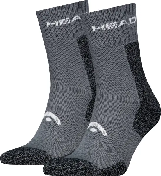 Носки Head ELEMENTS HIKING CREW 2P серо-темно-серые (2 пары) 701229013-002
