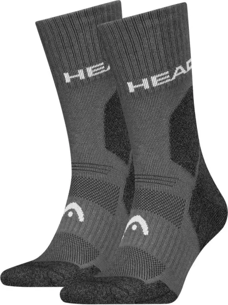 Шкарпетки Head HIKING ALL CLIMATES CREW 2P сіро-темно-сірі (2 пари) 701229024-002
