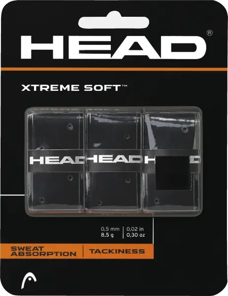 Обмотка для ракеток Head XTREMESOFT OVERGRIP черная (3 штуки) 285-104  black