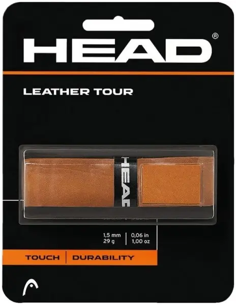 Обмотка для ракеток Head LEATHER TOUR коричнева 282010
