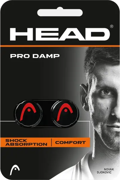 Виброгасители для ракеток Head PRO DAMP черно-красные (2 штуки) 285515 BK