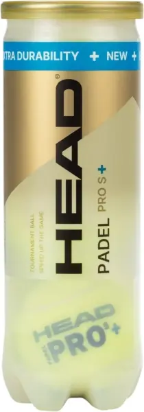 Набір м'ячів для падел-теніс Head PADEL PRO S+ жовтий (3 штуки) 540303