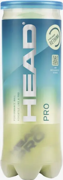 Набір м'ячів для тенісу Head PRO жовтий (3 штуки) 571603