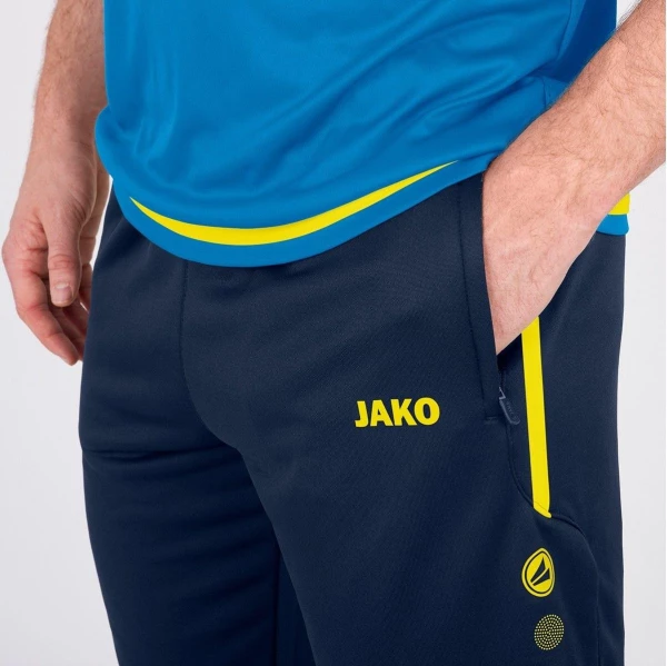 Спортивные штаны тренировочные Jako ACTIVE темно-сине-желтые 8495-89